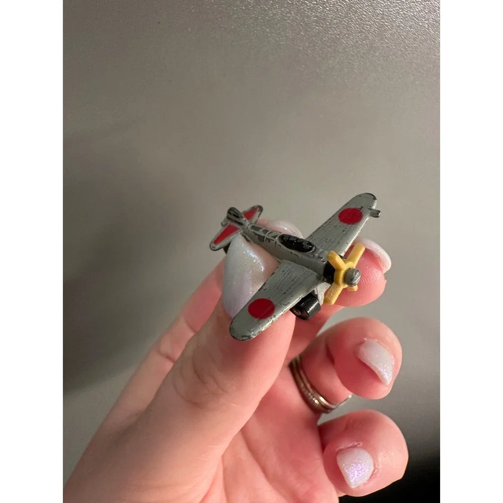 Vintage Miniature‎ Toy Airplane WWII Japanese Fighter Metal Diecast